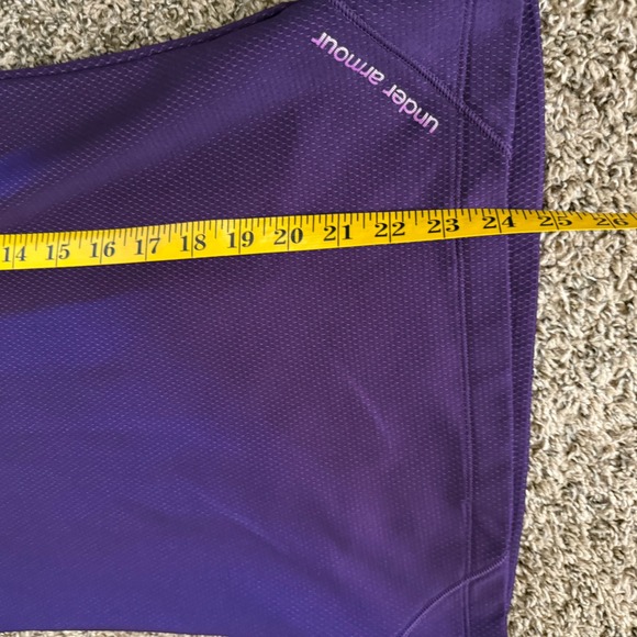 Under Armour Womens ColdGear Purple Half Zip Pullover Fitted Top SM - Picture 7 of 7